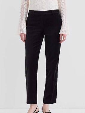 Loft Riviera Slim Pants in Black Velvet